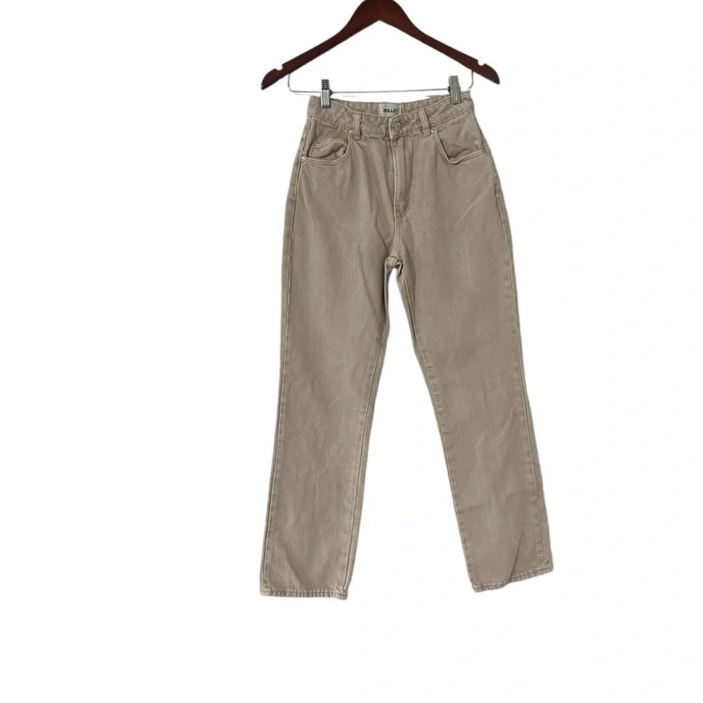 ROLLA’S High Rise Straight Sand Denim Jeans - Picture 5 of 7